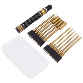 Screw Driver Repair Tool Push Type 12 in 1 Ergonomic High Toughness Multi Bit Screwdriver Tool Set for RC Drone Car