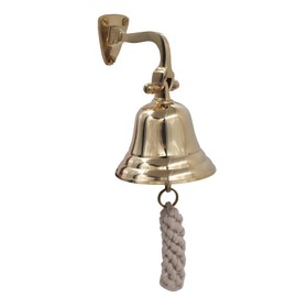3" Solid Brass Bell Quality Marine Wall Mounted Ship Hanging Bell Perfect for Dinner, Indoor, Outdoor, School, Bar, Reception, Last Order & Church by The Metal Magician (3" Titanic Bell)