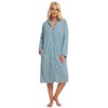 Suzy & Me Ladies 100% Cotton Zip Dressing Gown (SAGE