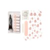 KISS Salon X-tend Glue On Decorated Nails, Nonsense, Light White,