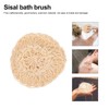 Housoutil 2pcs Oval Sisal Bath Natural Exfoliating Bath Wipes for