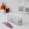 HHQQWZ Cute Floral Cotton Makeup Brush Cosmetic Bag for Women,
