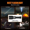 Rechargeable Flashlights MAX 200000 High Lumens,Super Bright 30W LED Flashlight,High