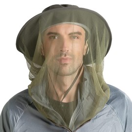 Peicees Head Net Hat for Men Women Adventure Fishing Hat Safari Hat for Hunting Camping Hiking Army Green