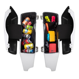 Travel Saddlebag Organizer Liners for Harley Touring 1993‑2013 Stretched Bags – Multi‑Pocket Storage for Road Glide & Road King