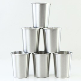 Let's Go Nature'al Stainless Steel Drinking Cups - Set of 6