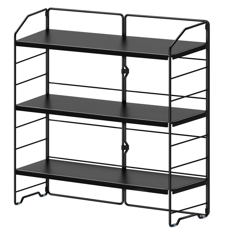 Ezprotekt Adjustable Spice Rack Organizer, 3 Tier Kitchen Countertop Storage
