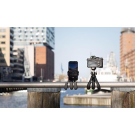 Rollei Monkey Pod 3: Versatile Mini Tripod - Smartphone, Camera, Selfie Stick - Compatible, Flexible, Lightweight, 360° Rotating Ball Head (Black)