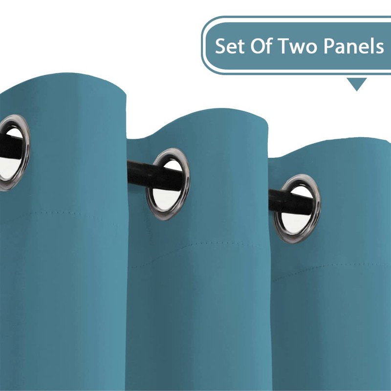 H.VERSAILTEX Window Treatment Blackout Thermal Insulated Room Darkening Solid Grommet