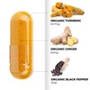 Organic Turmeric Capsules PLUS 120caps with black pepper and ginger