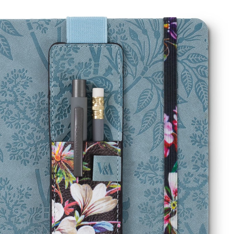 V & A Bookaroo Pen Pouch Kilburn Black Floral
