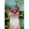 Hi-Line Gift Standing Least Weasel Garden Statue Small Lifelike Yard