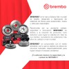 BREMBO Balatas Cerámicas Traseras Compatible con MITSUBISHI LANCER de 2008