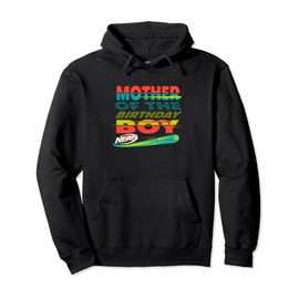 Nerf Mother Of The Birthday Boy Flying Dart Portrait Pullover Hoodie