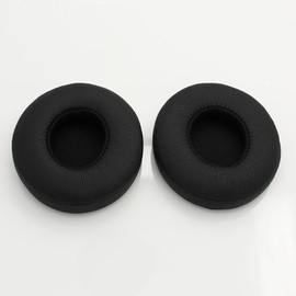 Replacement Earpads Cushions Compatible for Beats Solo 2 Solo 2.0 Solo 3 wireless Headphone with Soft Protein Leather Ear pad, Memory Foam Ear Cover Pads black