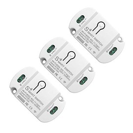 RODOT 10A KR2201WB Wi-Fi Wireless Smart Switch for Smart Home Smart Life APP Compatible with Alexa & Google Home Assistant No Hub Required Support DIY Module (3-Pack)