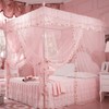 Cute Princess Mosquito Net Bed Canopy Curtains for Girls -
