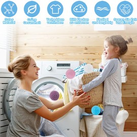Pack of 12 Dryer Balls, Dryer Ball for Washing Machine, Reusable Dryer Balls, Dryer Balls, Washing Balls, Laundry Dryer for Home Clothes, Cleaning