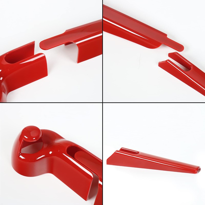 SQQP Cubierta decorativa para limpiaparabrisas trasero para Jeep Wrangler JK