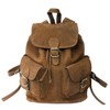 Hamosons – Large leather backpack size L / laptop backpack up to 15.6 inches, made out of buffalo leather, brown
