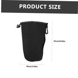 CIYODO 4pcs Camera Lens Pouch Durable Neoprene Storage Bag for DSLR Lenses Flexible Shockproof Moisture Resistant Holder Protects Against Dust and Scratches