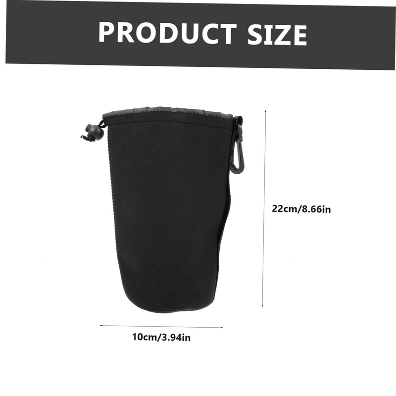 CIYODO 4pcs Camera Lens Pouch Durable Neoprene Storage Bag for