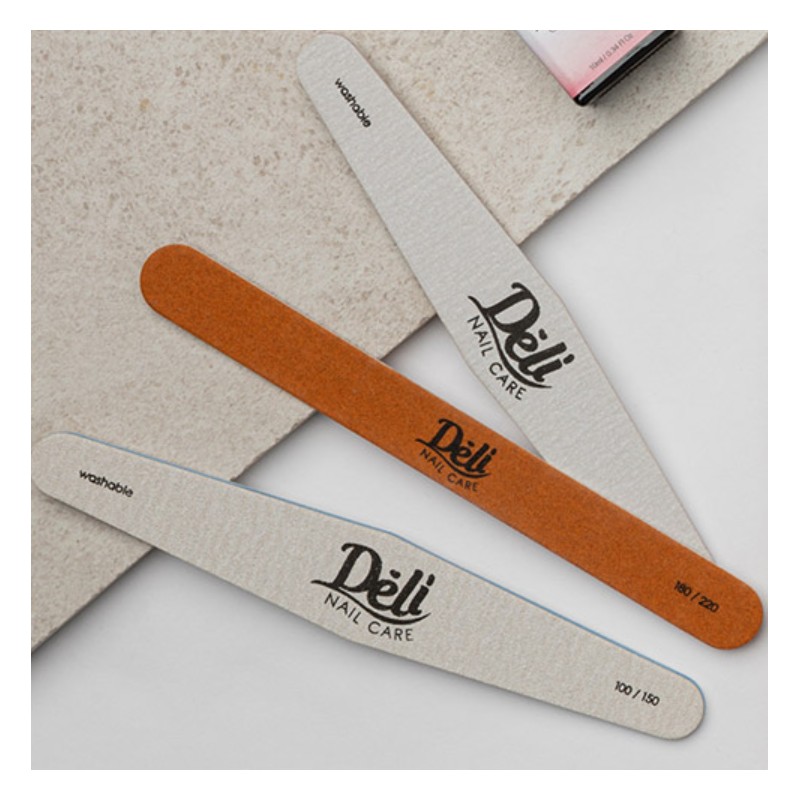 Delibeauty Pro File Nail Care Zebra 2p + Wood 3p