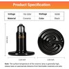 HealSmart Reptile Heat Lamp 100W 2-Pack Ceramic Heat Emitter, No