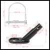 Hihaha 2pcs Bike Trailer Hitch Connector Trailer Hitch Adapter Metal