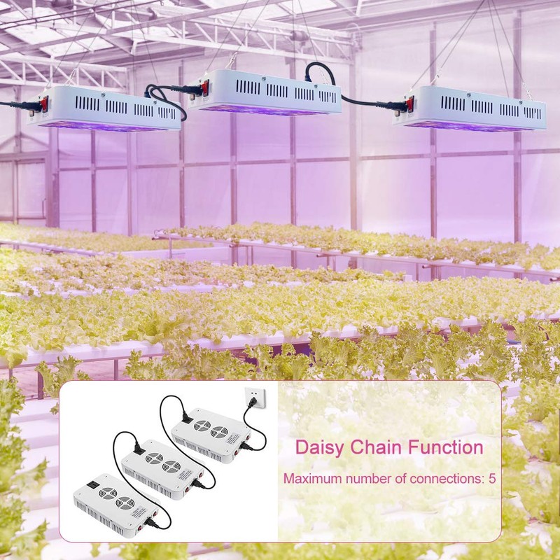 NAILGIRLS LED Grow Light, 600W Grow Lamp for Indoor Plants