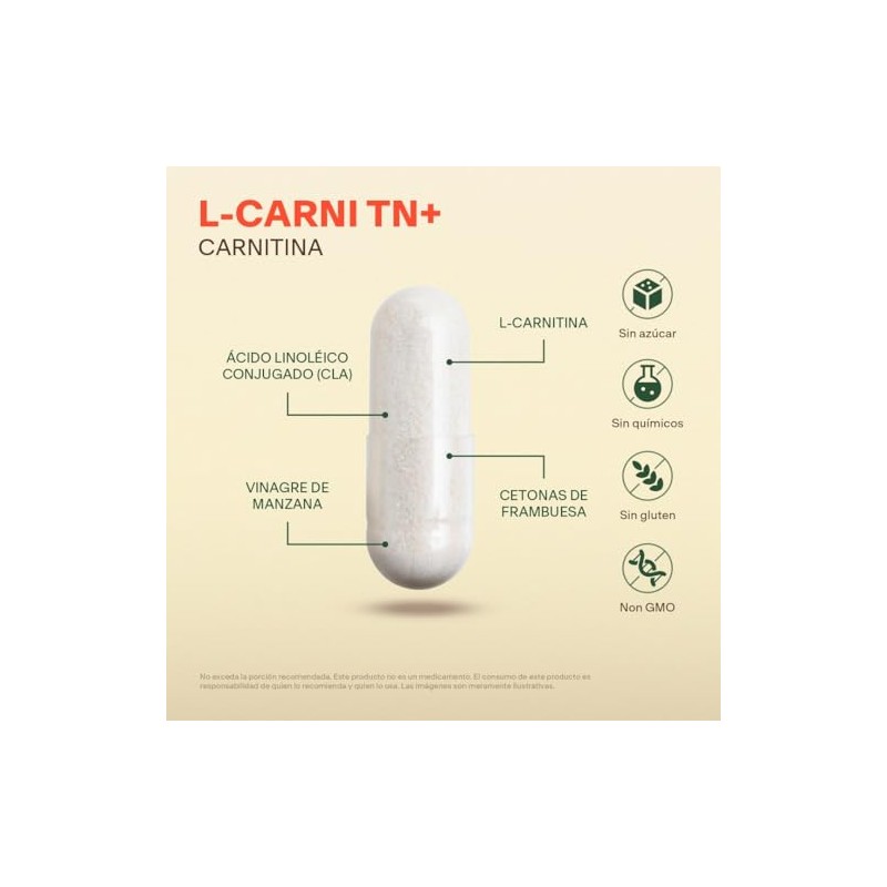 Vital Botanics L-Carnitina + CLA + Cetonas + Vinagre de