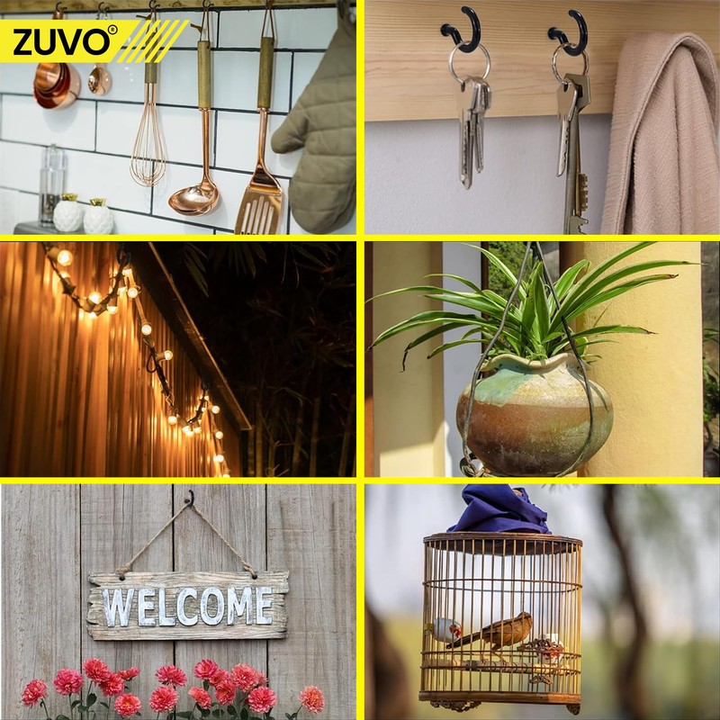 Zuvo 16PCS Metal Ceiling Hooks 2.9 Inch - Cup Hooks