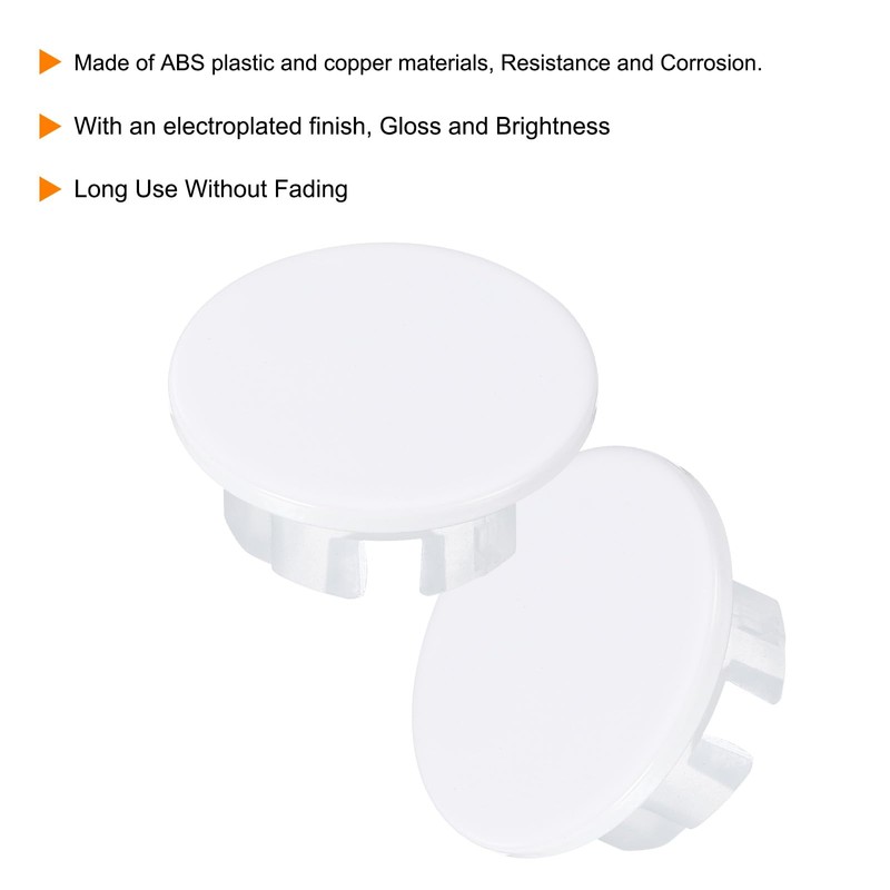 uxcell 2Pcs Sink Overflow Cover Basin Trim Copper Overflow Rings