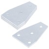 heneng 4 Pcs 4 Hole Flat Tee Plate for 1-5/8"