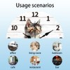 CHGCRAFT Realistic Cat Wall Clock 12 Inch Battery Operated Wall