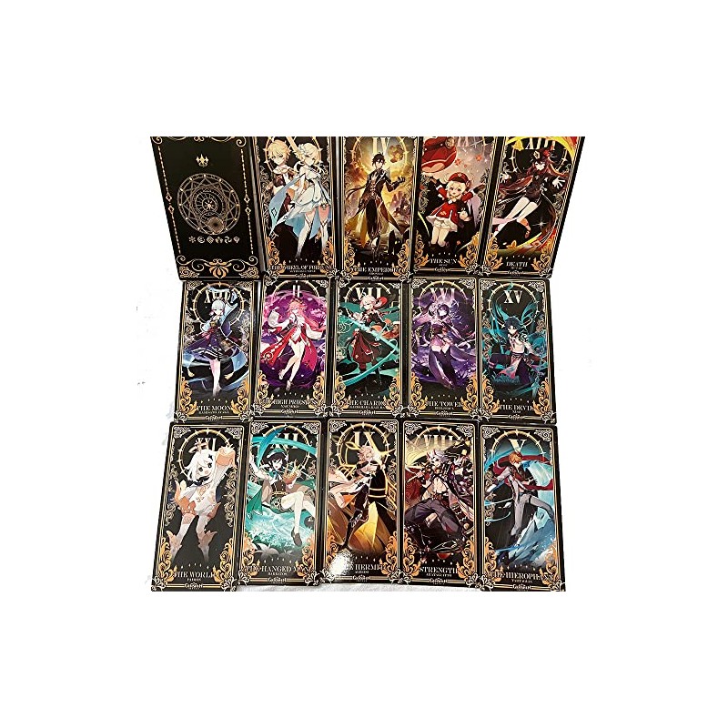 Genshin Impact Tarot Cards Set - 22 Piece Major Arcana