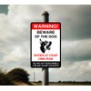 Safety First Display LTD Warning beware of the dog enter