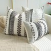 JOJUSIS Pack of 2 Boho Throw Pillow Covers Accent Striped
