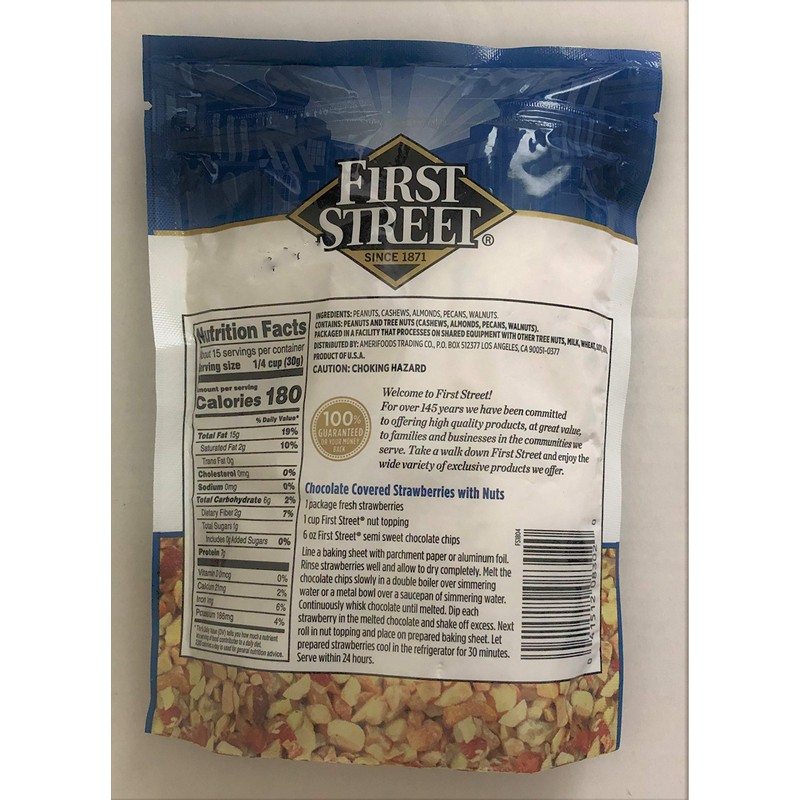 16oz First Street Nut Topping Great for Baking & Ice