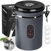 2800ML Airtight Coffee Canister with Date Tracker and Transparent Window,