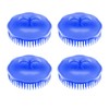 Hinapan 4 Stück Kopfmassagebürste, Runde Massagebürste, Kopfhautmassagegerät, Haarpflegebürste, Massagebürste Haare,