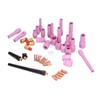 46Pcs TIG Welding Accessory Kit Collet Lens Tool Set for