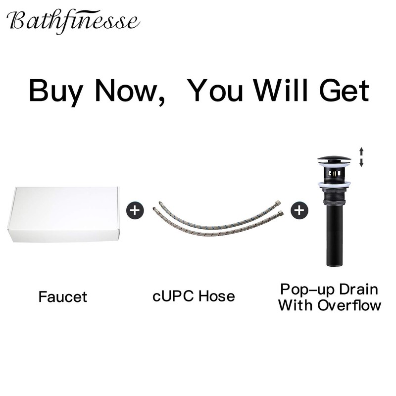 Black Bathroom Faucet Sink Waterfall Bath Faucets Single Handle Single