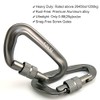 Outmate 12kN Heavy-Duty Carabiner Clips - Durable, Lightweight Aluminum Alloy