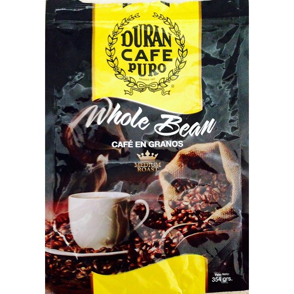 Café Duran Best Panama Whole Roasted Coffee Beans 360gr (12.7oz)