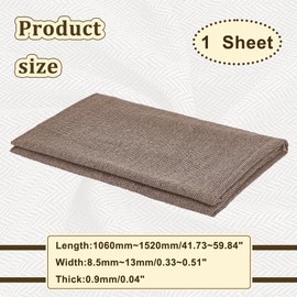 AHANDMAKER Wool Tweed Fabric Pro Yard, Wool Fabric for Crafts, Decorative Fabric for Upholstery, Tweed Fabric for Clothing Accessories, Papaya Whip (106 x 152 cm)