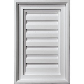 Ekena Millwork 12"W x 36"H x 1 5/8"P, Vertical Gable Vent Louver, Functional