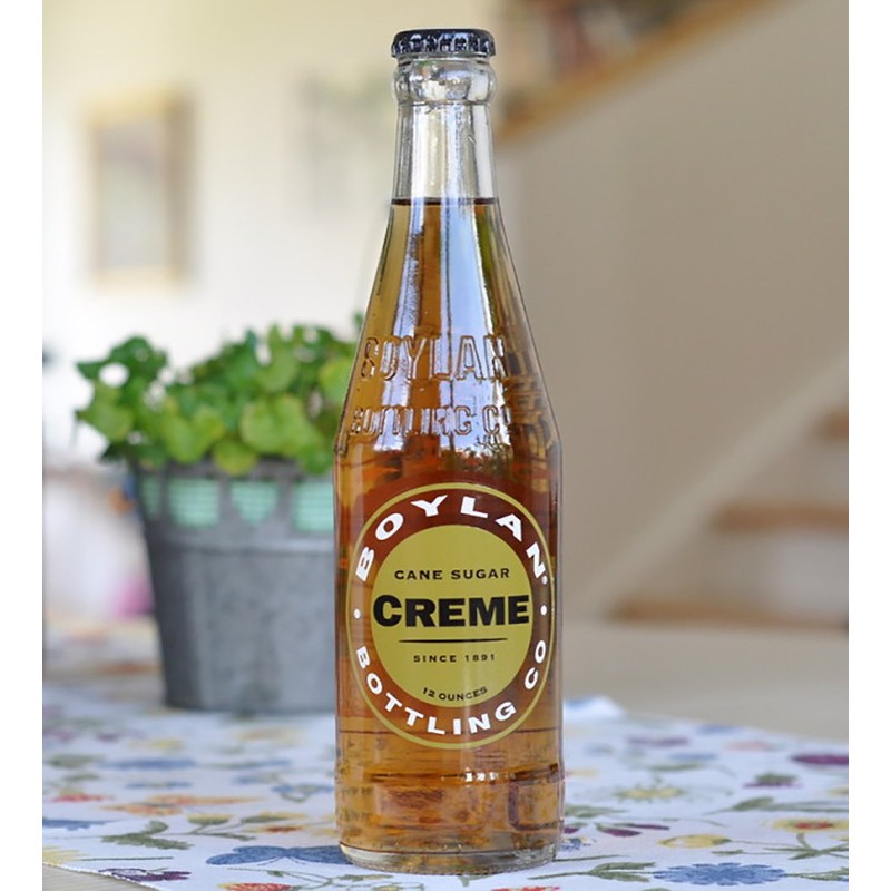 Boylan Cream Soda, 12 Fl Oz (24 Glass Bottles)
