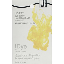 Bright Yellow for Natural Fabrics 14gm Fabric Dye-iDye (Jacquard)