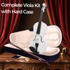 MA 16-Inch Solid Wood Viola in White Finish - Handcrafted